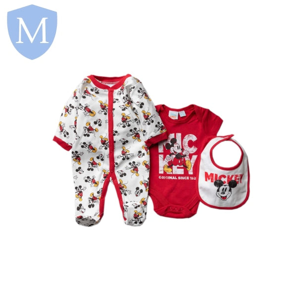 Baby Boys 3pc Gift Set - Mickey Mouse (Baby Boys Gift Set) Mansuri