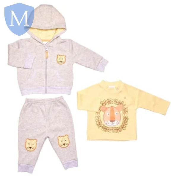 Baby Boys 3pc Tracksuit Set - Lion (40JTC9810) (Baby Unisex Fashionwear) Mansuri