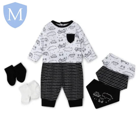 Baby Boys 7pc Set - Animals (21442) (Baby Boys Fashionwear) Mansuri