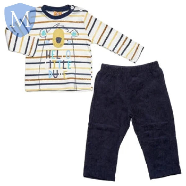 Baby Boys Cord Trouser Set - Little Dude (04JT9272) (Baby Boys Fashionwear) Mansuri