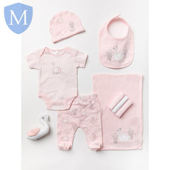 Baby Girls 10pc Gift Set 'Swan' - In Mesh Bag (W23738) (Baby Girls Gift Set) Mansuri