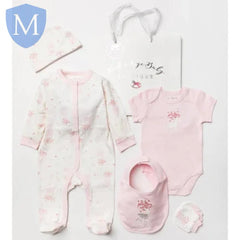 Baby Girls 6pc Mesh Bag Gift Set - Deer (A24464) (Baby Girls Gift Set) Mansuri