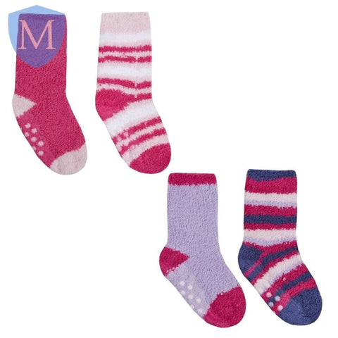 Baby Girls Cosy Socks With Grippers (44B838) (Baby Socks) Tick Tock