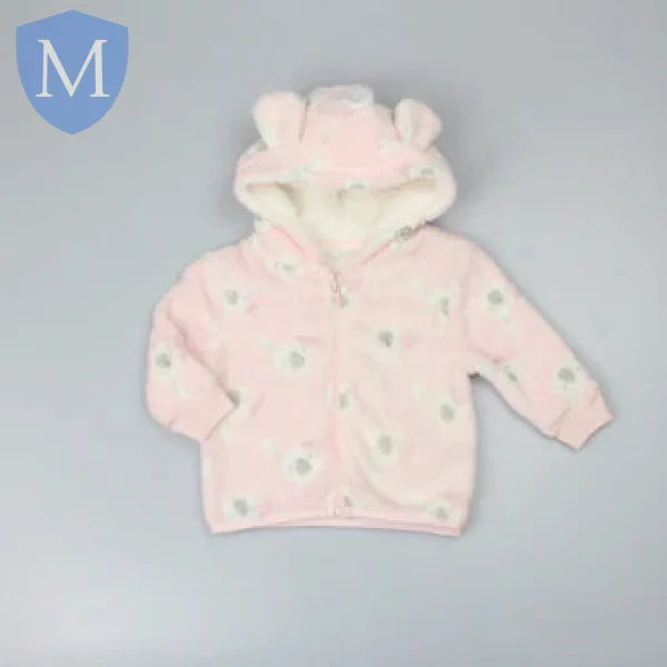 Baby Girls Off-Set Plush Jacket - Bunny (F32551) (Baby Girls Fashionwear) Mansuri
