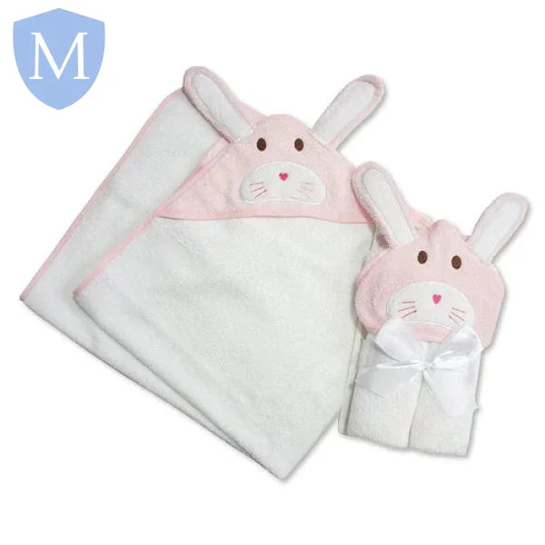 Baby Hooded Towel - Pink Rabbit (119) (Baby Hood Towel) Mansuri