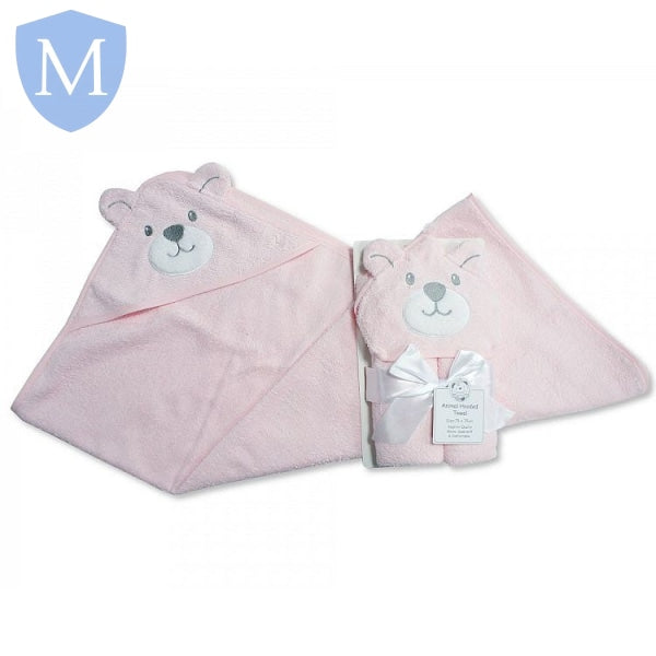 Baby Hooded Towel - Pink Teddy (121P) (Baby Hood Towel) Mansuri