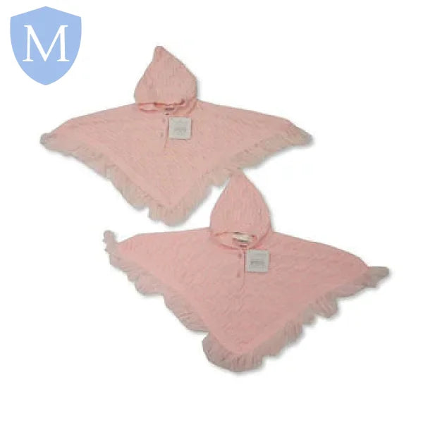 Baby Knitted Pink Poncho (1013166) (Baby Poncho) Mansuri