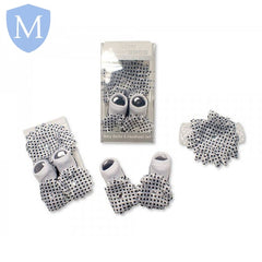 Baby Socks and Headband Set - Black Dots (GP25150658) (Baby Headband) (Baby Bootees) Mansuri