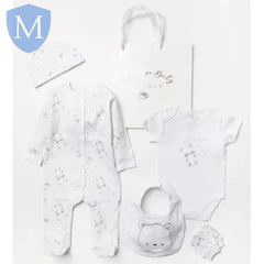 Baby Unisex 6pc Mesh Bag Gift Set - Bear (A24495) (Baby Unisex Gift Set) Mansuri