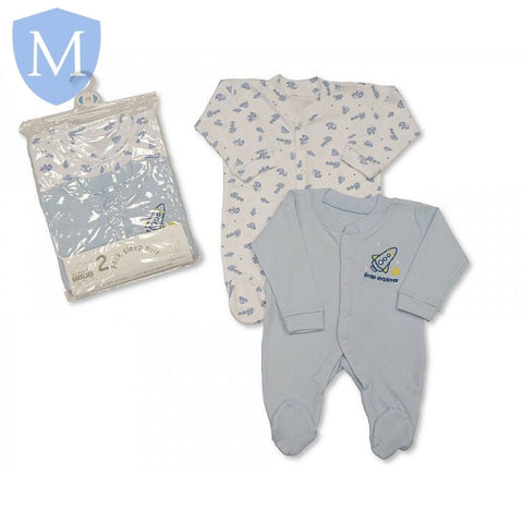 Boys 2-Pack Spaceship Style Sleepsuit (BW1109) (Baby Sleepsuit) Mansuri