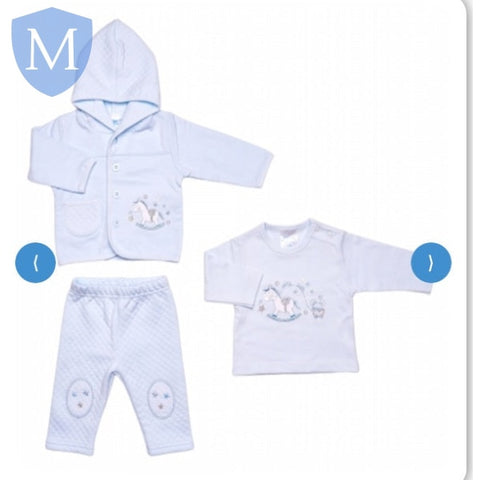 Boys 3pc Quilted Tracksuit Set - Rocking Horse (40JTC9821) (Baby Boys Fashionwear) Mansuri