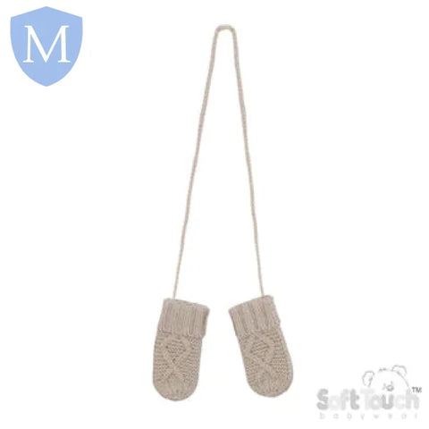 Chain' Knit Mittens (BM14) (Baby Mittens) Mansuri