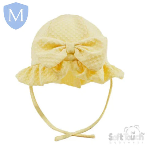 Checked Summer Hat With Bow (H68) (Baby Summer Hats) Mansuri