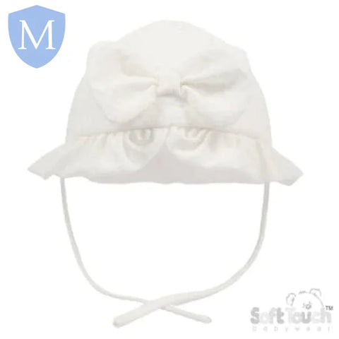 Checked Summer Hat With Bow (H68) (Baby Summer Hats) Mansuri