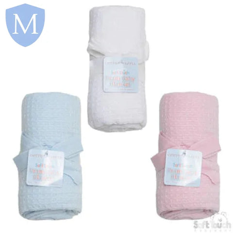 Cotton Knitted Baby Waffle Blanket (CBP75) (Baby Blanket) Mansuri