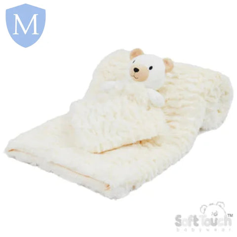 Cream Bear Comforter & Wrap Set (FBP224) (Baby Wrap) Mansuri