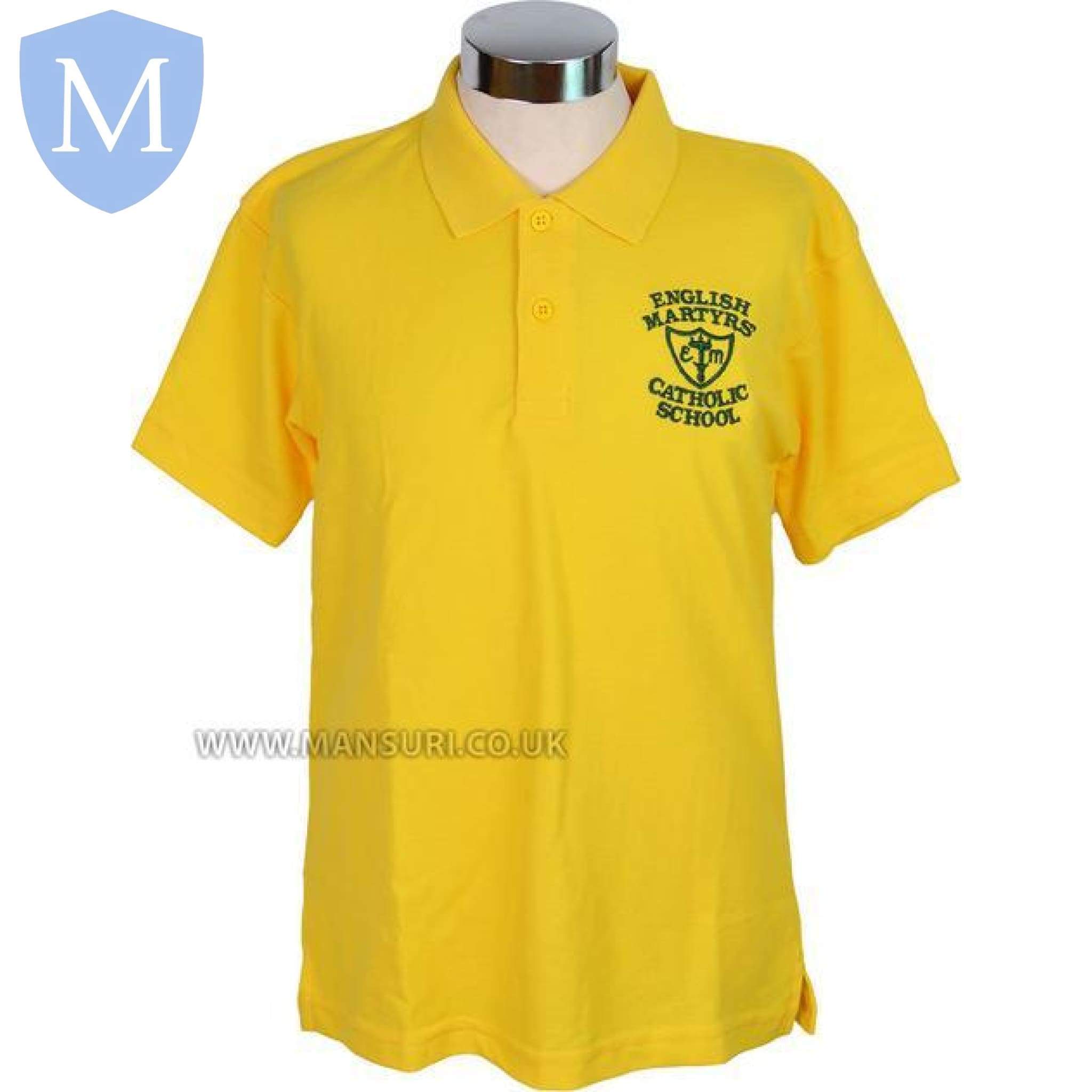 English Martyrs Polo Shirt 38 (Medium),40 (Large),Size-22 2 Years,Size-24 3-4 Years,Size-26 5-6 Years,Size-28 7-8 Years,Size-30 9-10 Years,Size-32 11-12 Years,Size-34 12-13 Years,Size-36