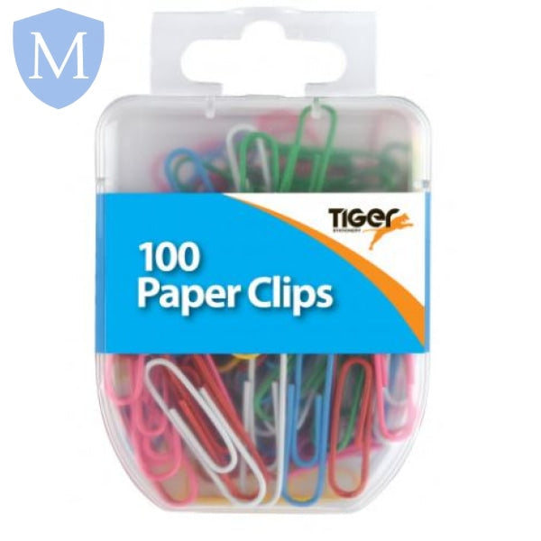 Essential 100 Paper Clips Coloured (Stationery Essential) Mansuri