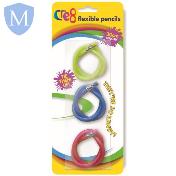 Flexible Pencils - 3 Pack (Stationery Essential) Mansuri