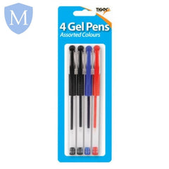 Gel Pens Assorted Colours - Pack Of 4 (Stationery Essential) Mansuri