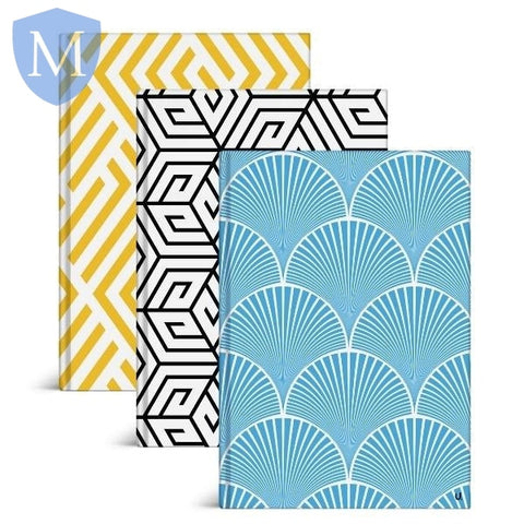 Geo Style A4 Hardback Notebook (Stationery Essential) Mansuri