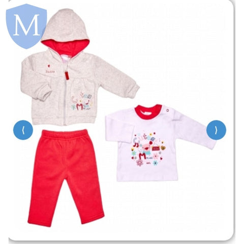 Girls 3pc Tracksuit Set - Cutest Mouse (40JT9799) (Baby Girls Fashionwear) Mansuri