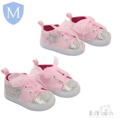 Glitter Star and Bear Trainers (B2274) (Baby Shoes) Mansuri