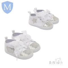 Glitter Star and Bear Trainers (B2274) (Baby Shoes) Mansuri