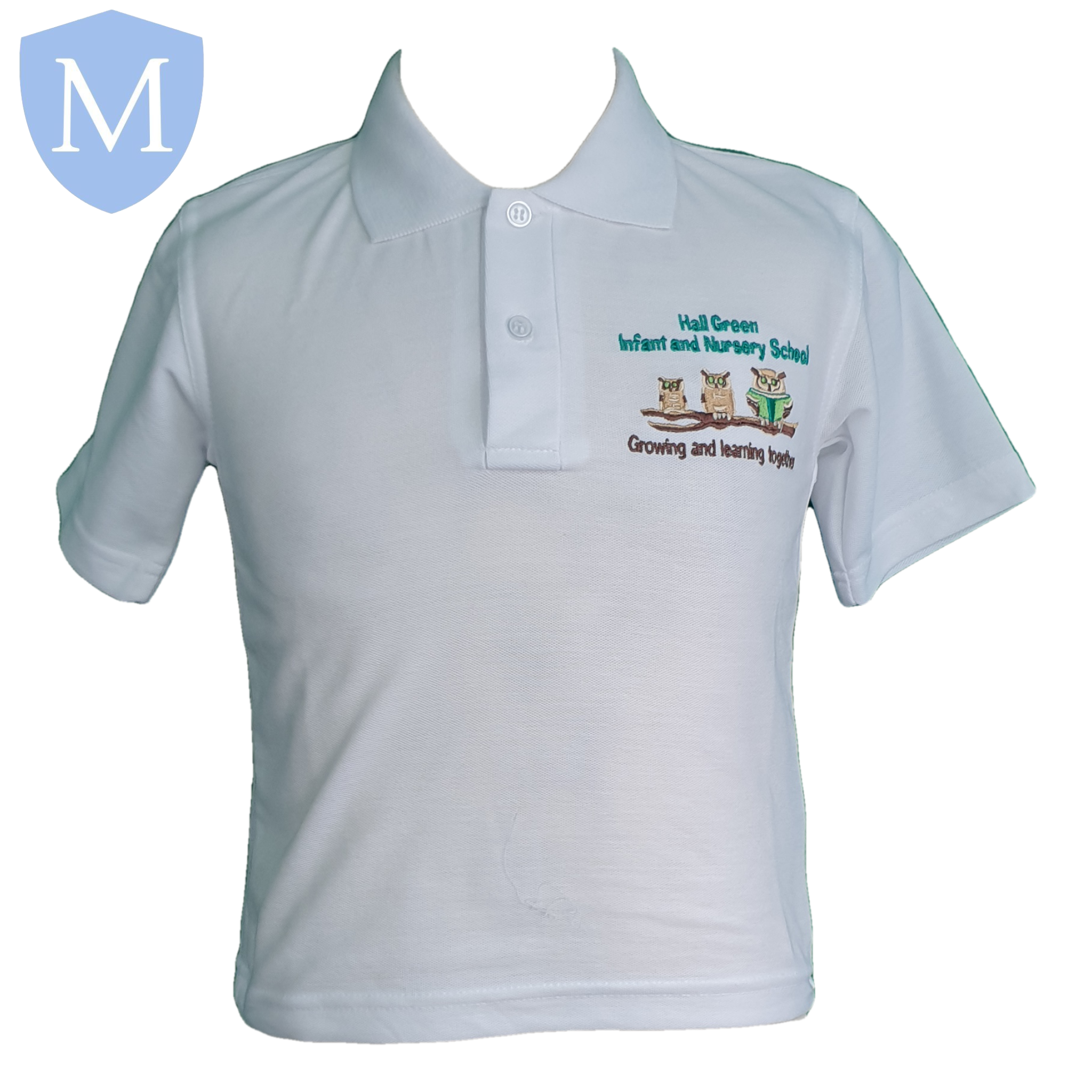 Hall Green Infant Poloshirts Chest 22 (3/4 Years),Chest 24 (5/6 Years),Chest 26 (7/8 Years),Chest 28 (9/10 Years),Chest 30 (11 Years),Chest 32 (12 Years),Chest 34 (13 Years),Chest 36 (14 Years),Chest 38 (15/16 Years),Chest 40,Chest 42