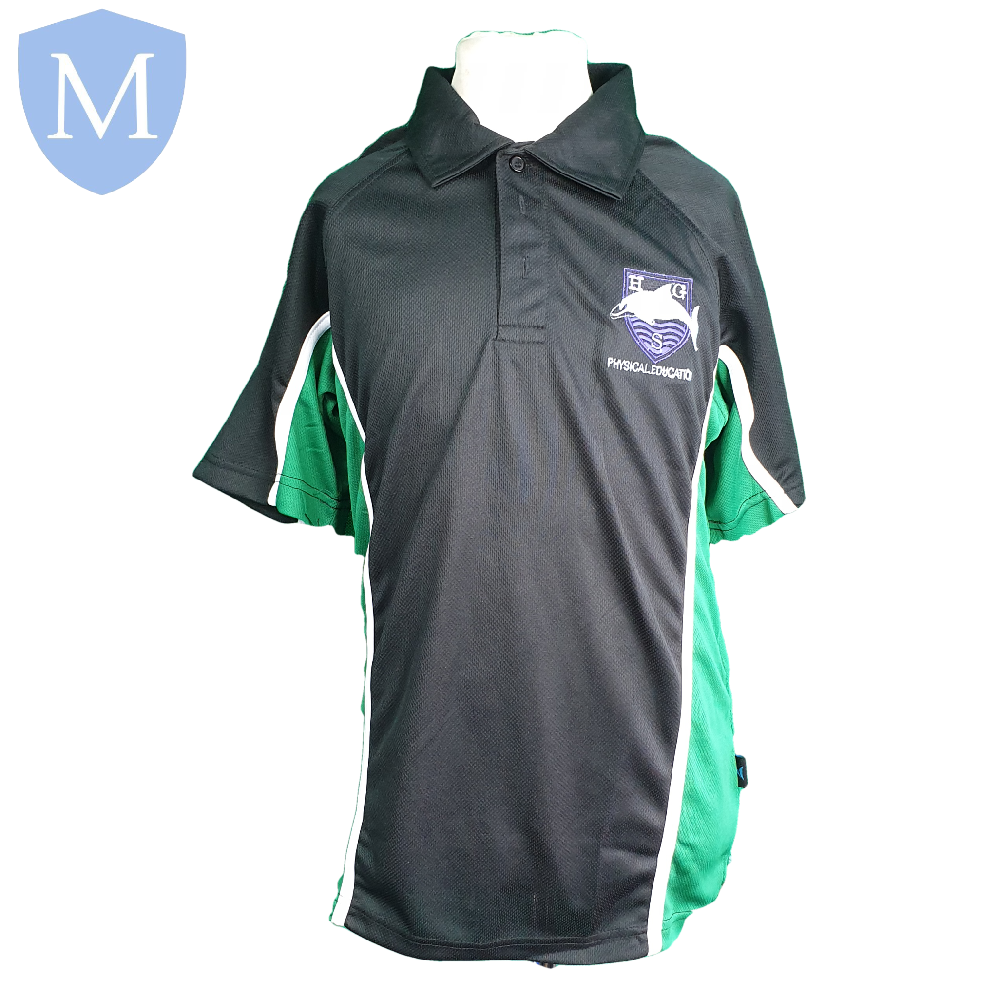 Hall Green Secondary Sports Polo - Green (Unisex) 30-32 (XS - 12 Years),32-34 (Small - 13 Years),34-36 (Medium - 14 Years),38-40 (large 15-16 Years),42-44 (X-Large),46-48 (XXL),50-52 (XXXL)