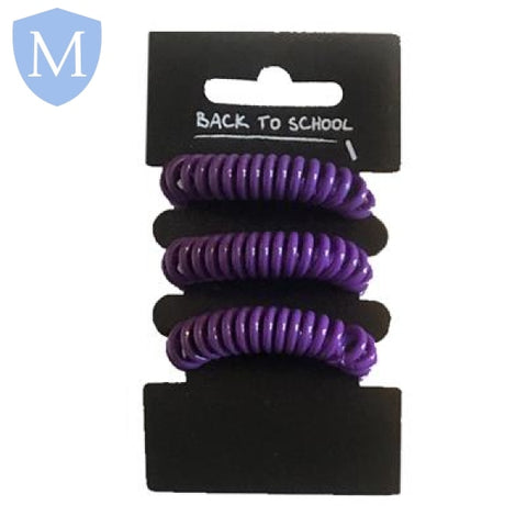 Plain Girls Hair Coils - 3 Pack (Hair Accessory) (POA) Mansuri