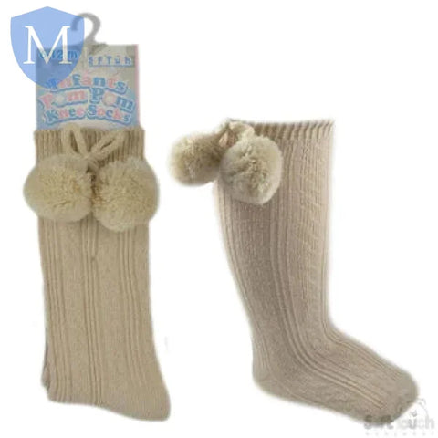 Knee Length Pom-Pom Socks (S47) (Baby Socks) Mansuri