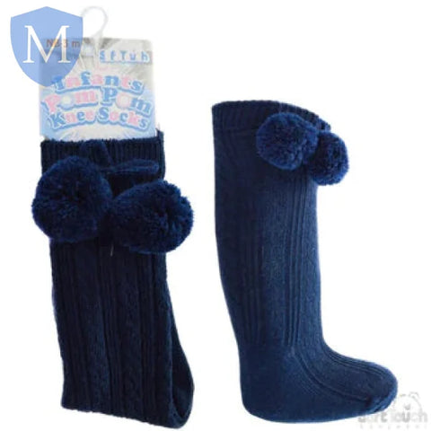 Knee Length Pom-Pom Socks (S47) (Baby Socks) Mansuri