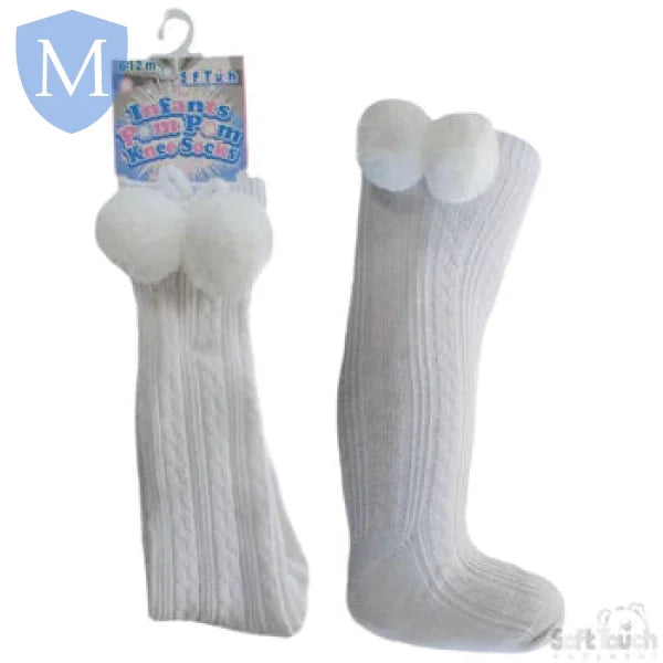 Knee Length Pom-Pom Socks (S47) (Baby Socks) Mansuri