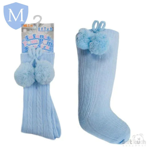 Knee Length Pom-Pom Socks (S47) (Baby Socks) Mansuri