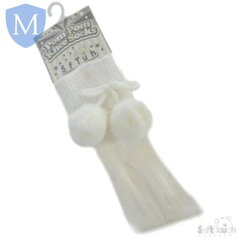 Knee Length Pom-Pom Socks (S47) (Baby Socks) Mansuri