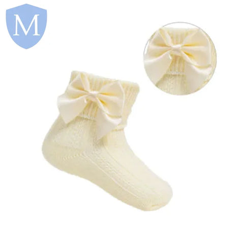 Large Bow Ankle Socks (S123) (Baby Socks) Mansuri