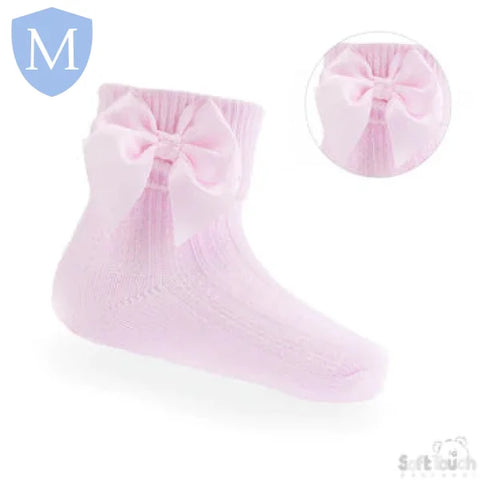 Large Bow Ankle Socks (S123) (Baby Socks) Mansuri