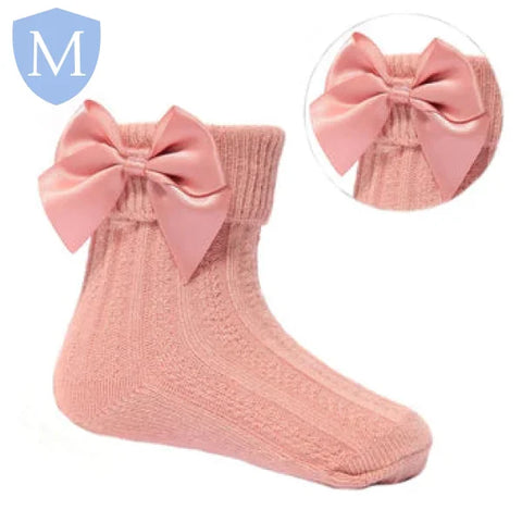 Large Bow Ankle Socks (S123) (Baby Socks) Mansuri