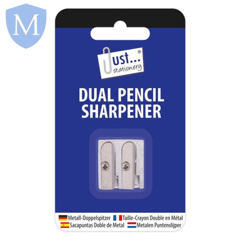 Metal Pencil Sharpener - Dual (Stationery Essential) Mansuri