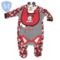 Official Disney Mickey Mouse 3pc Gift Set (R18453) (Baby Girls Gift Set) Mansuri