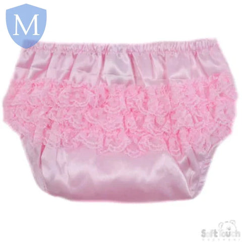 Pink Satin Frilly Pants (FP05) (Baby Frilly Pants) Mansuri