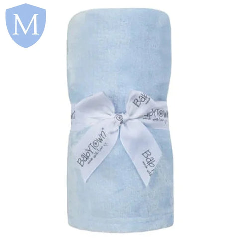 Plain Blue Baby Luxury Soft Feel Plush Blanket (19C236/7) (Baby Blanket) Mansuri