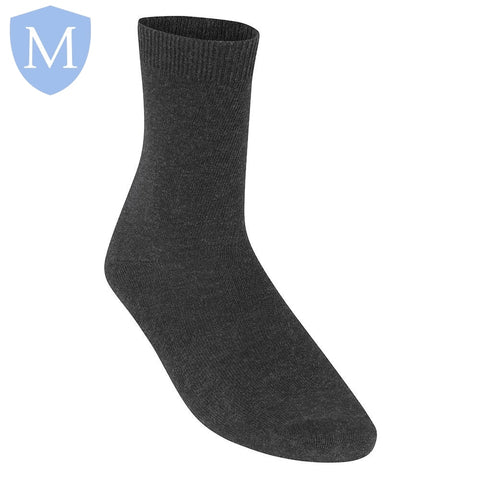 Plain Unisex Cotton Socks (3 Pairs) (POA) (Girls Hosiery) (Boys Hosiery) Mansuri