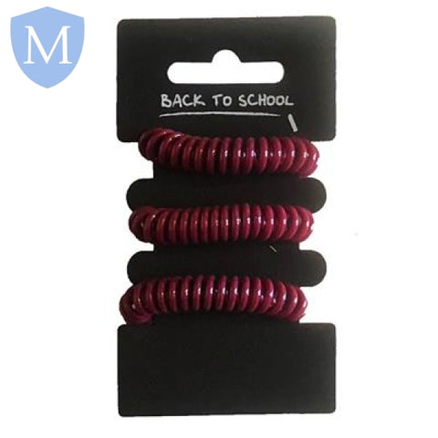 Plain Girls Hair Coils - 3 Pack (Hair Accessory) (POA) Mansuri