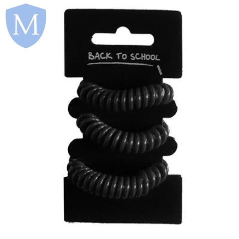 Plain Girls Hair Coils - 3 Pack (Hair Accessory) (POA) Mansuri