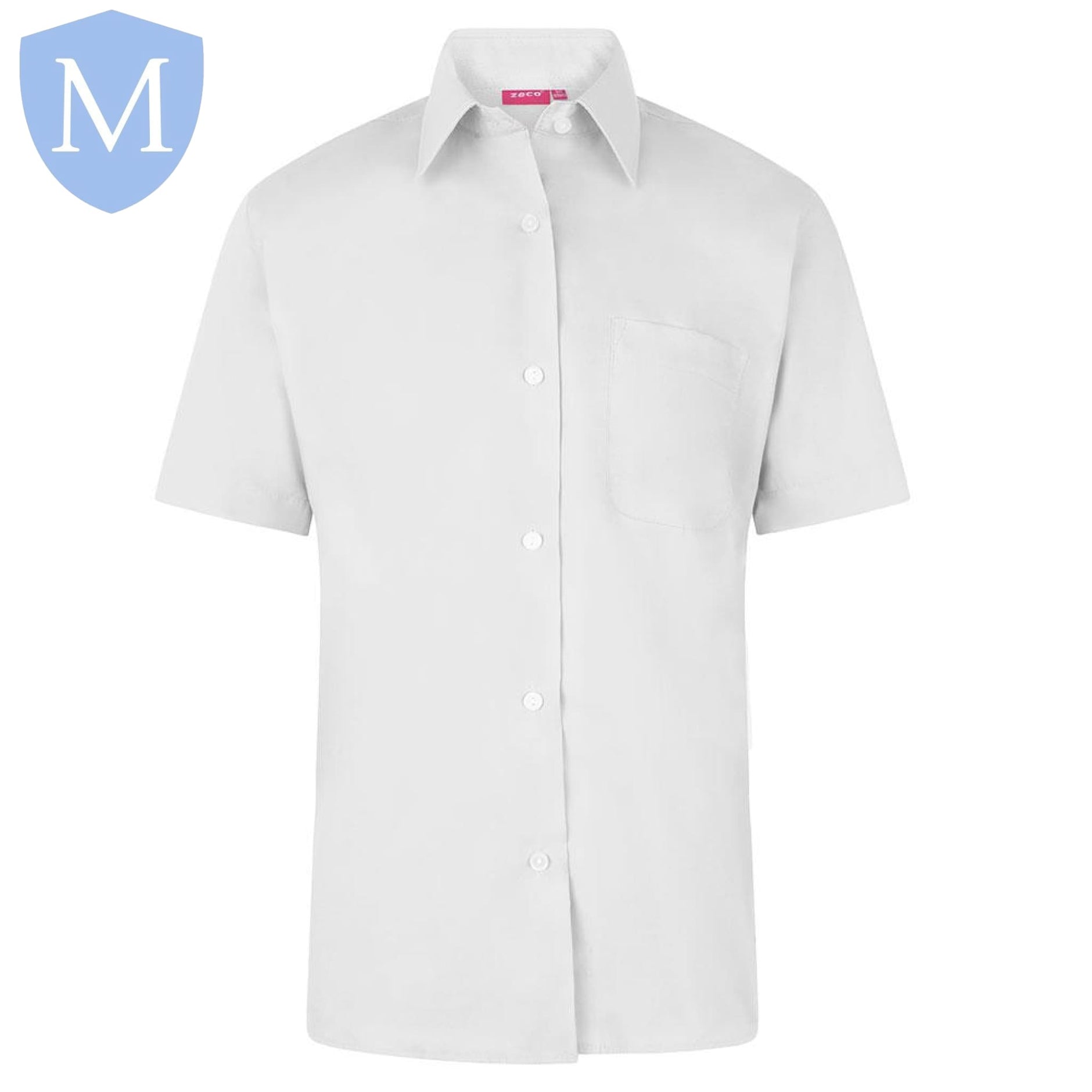 Plain Girls Half Sleeved Blouse White (single) School Uniform