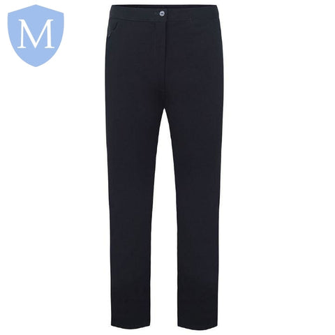 Plain Girls Hipster Trouser - Navy Mansuri