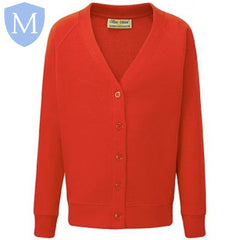 Plain Girls Heavy Duty Sweatshirt Cardigan (Red) (POA) Mansuri