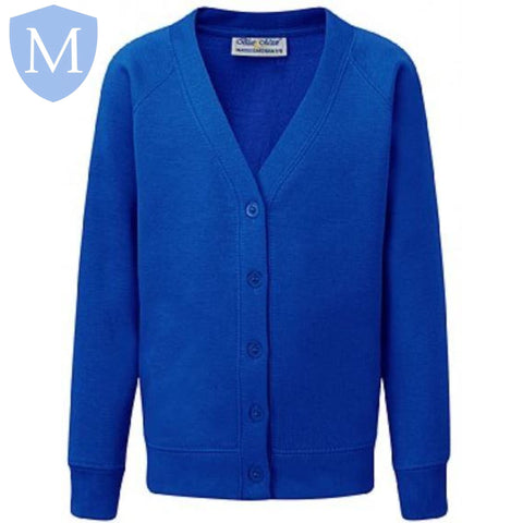 Plain Girls Heavy Duty Sweatshirt Cardigan royal blue poa School Uniform from the Uk s Leading Mansuri